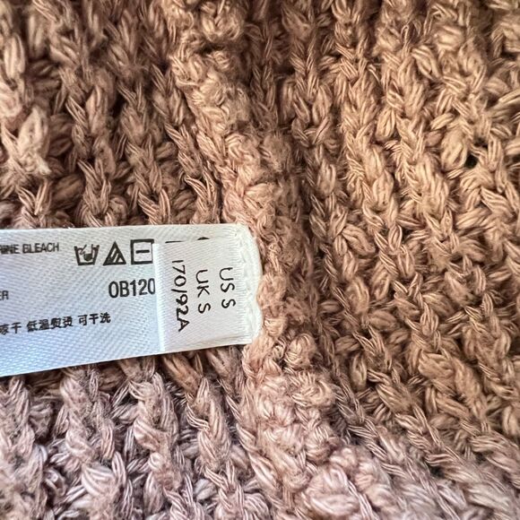 Free People Beach G2G Getaway Midi Dress Size S Brown Tan Sweater Knit - Picture 7 of 10